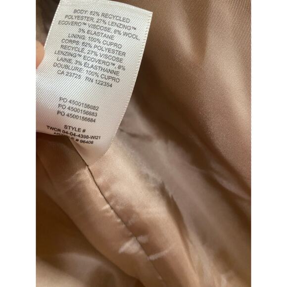 Excellent Condition Aritzia Wilfred Pink Plaid Double Breasted Blazer Size 8 - Picture 5 of 5